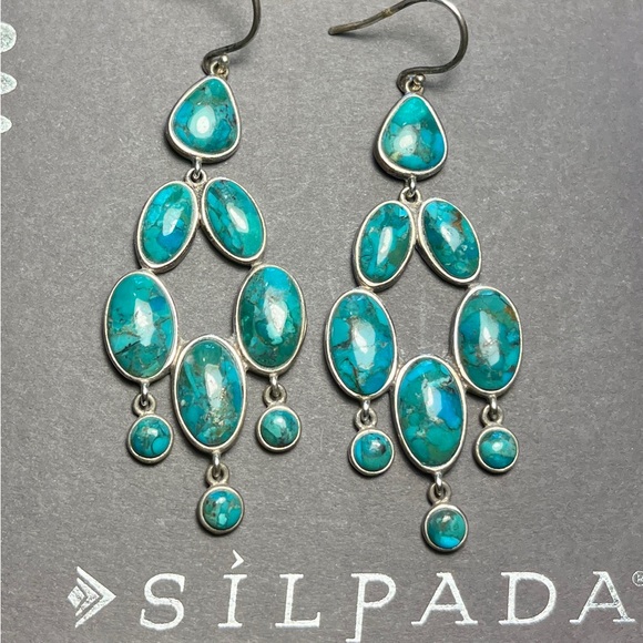Silpada “Vieques” Earrings - Picture 3 of 8